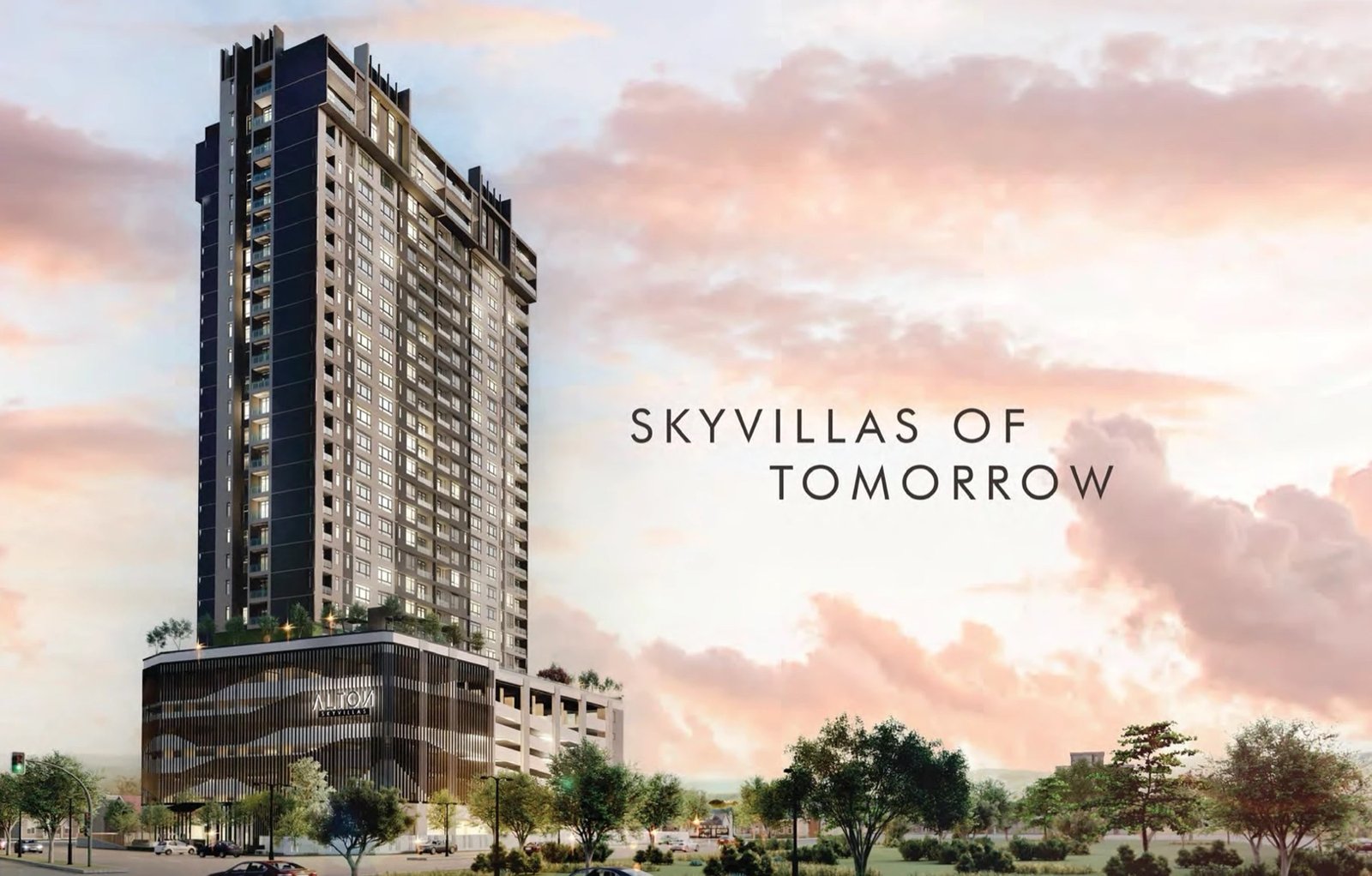 Alton Skyvillas tower in Jelutong, artist's impression