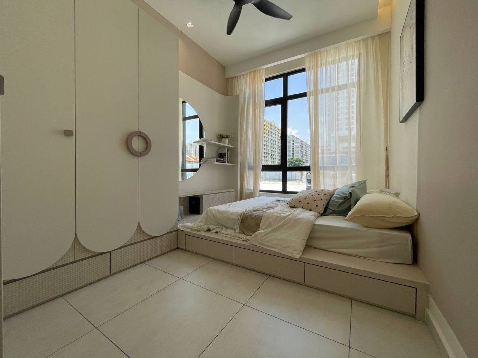 Alton Skyvillas show unit bedroom