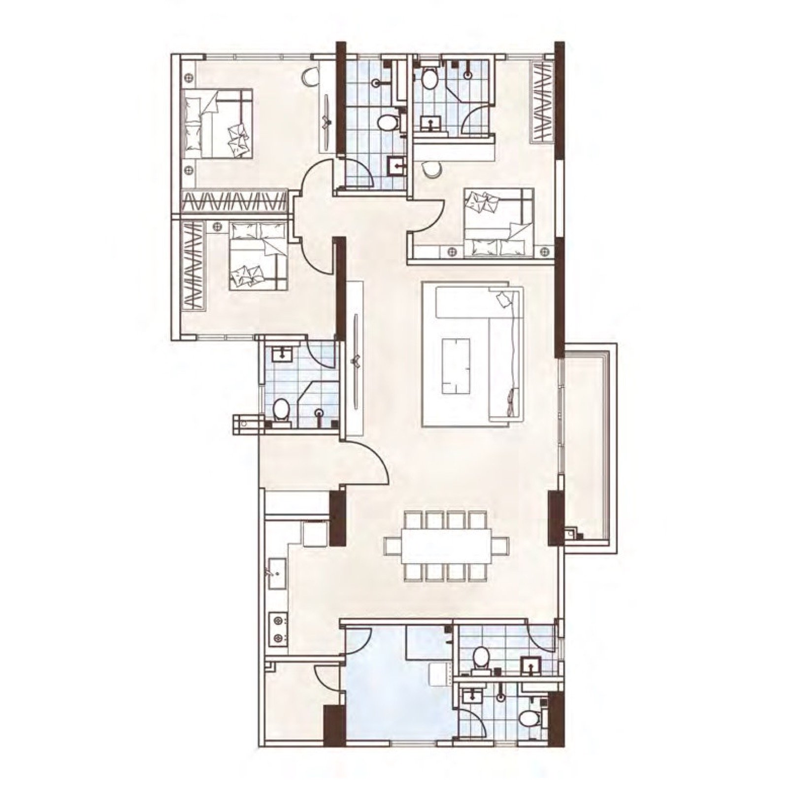 Alton Skyvillas Type B1 floor plan, 1,658 sq.ft