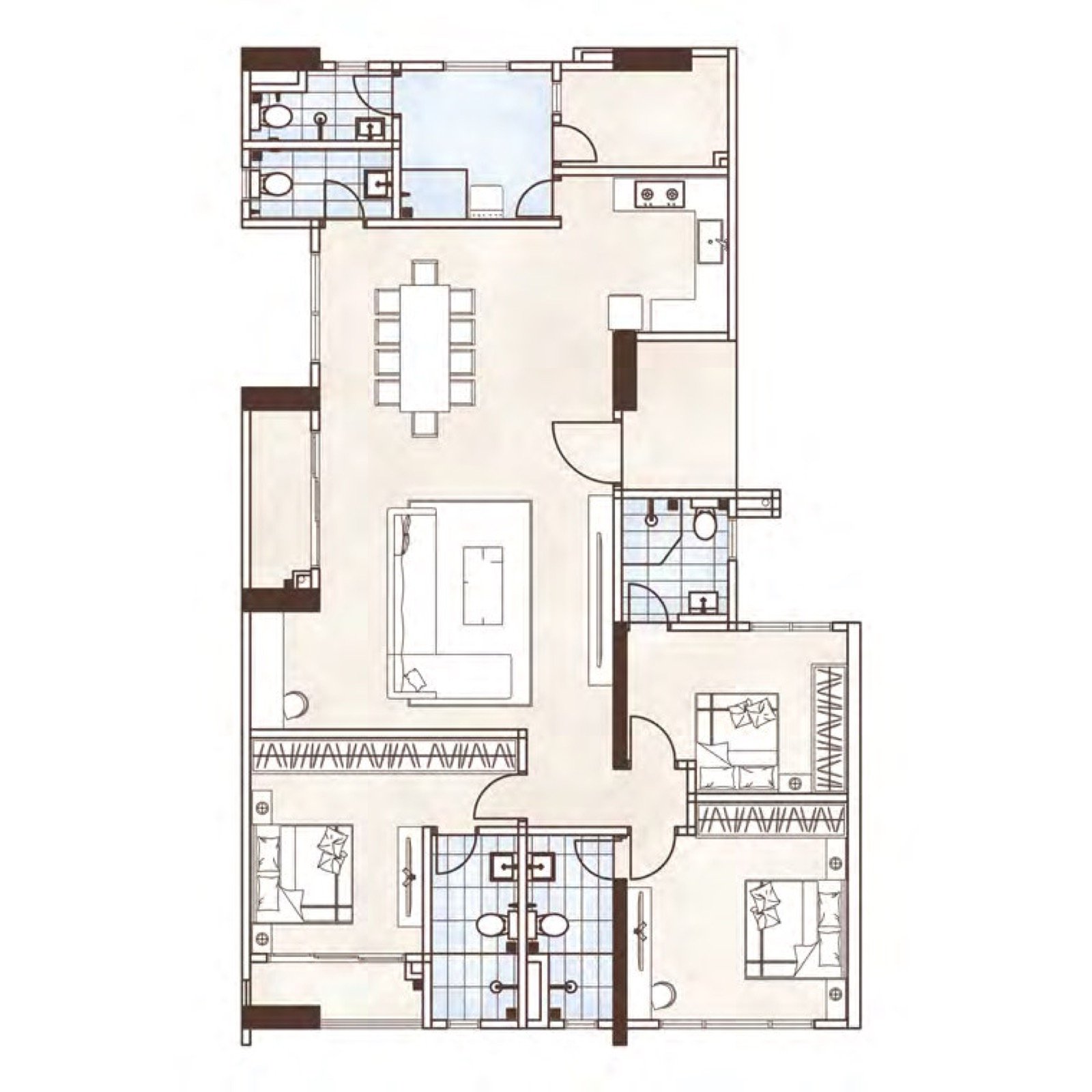 Alton Skyvillas Type B2 floor plan, 1,687 sq.ft